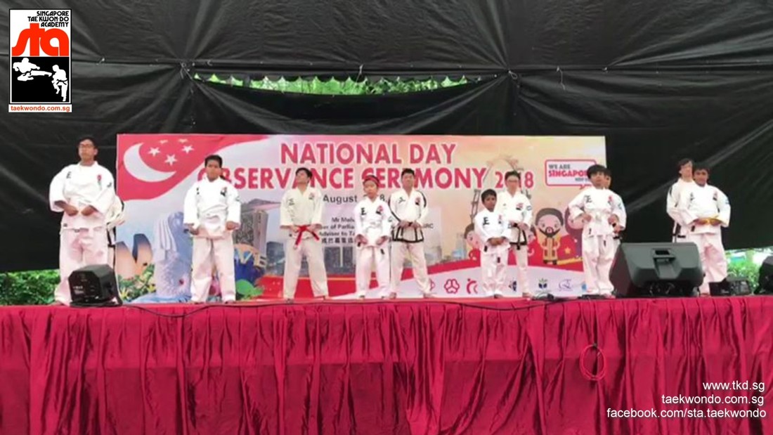 STA Pek Kio CC Demonstration 2018 STA Taekwondo Farrer Park Serangoon City Instructor Andrew Seck